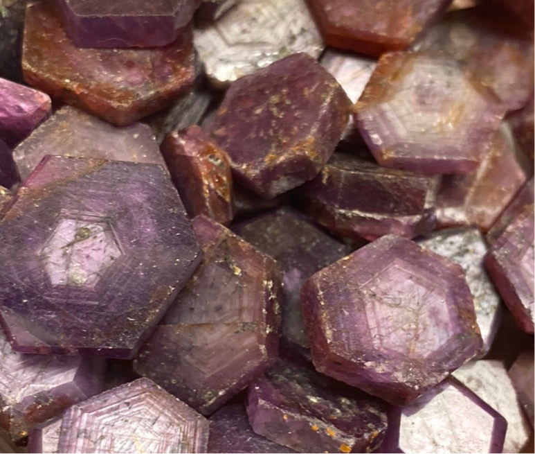 Ruby Slices Polished Mountain Mineral Market